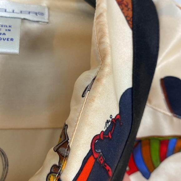 Nancy Heller Vintage silk blouse shoe print - Picture 17 of 17